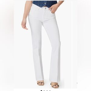 paige high rise laurel canyon jeans crisp white size 26